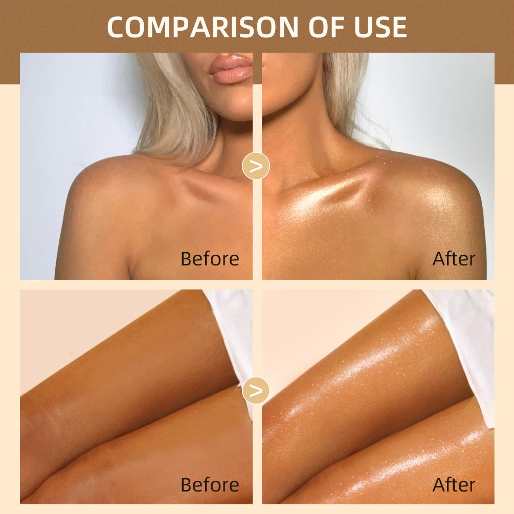 QIBEST 5-Color Liquid Highlighter – Body & Face Shimmer Glow