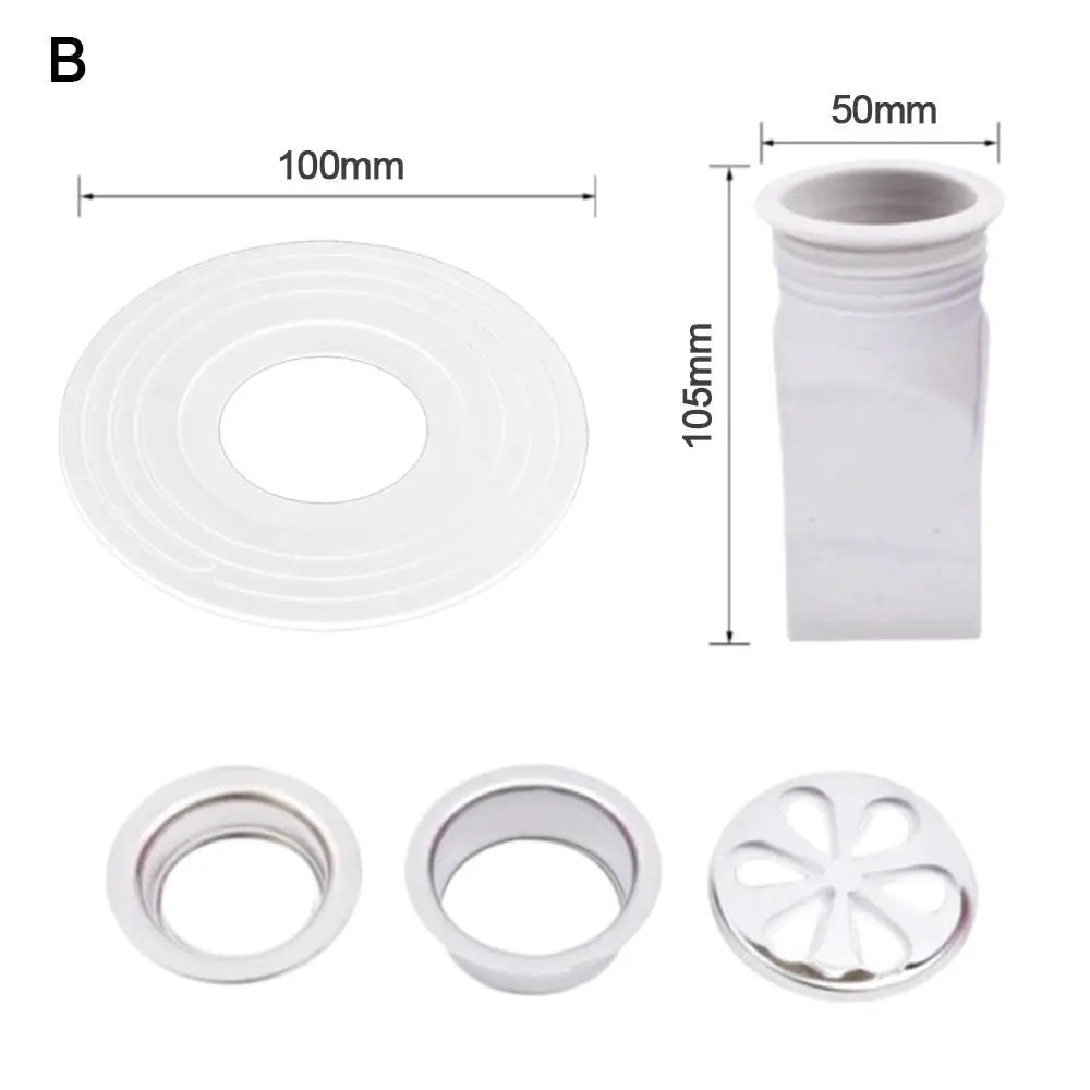 With Grid Grate Cover Shower Floor Drain Core Insect Proof Backflow Preventer Sink Strainer Anti Blocking Dectable Oasis Select B