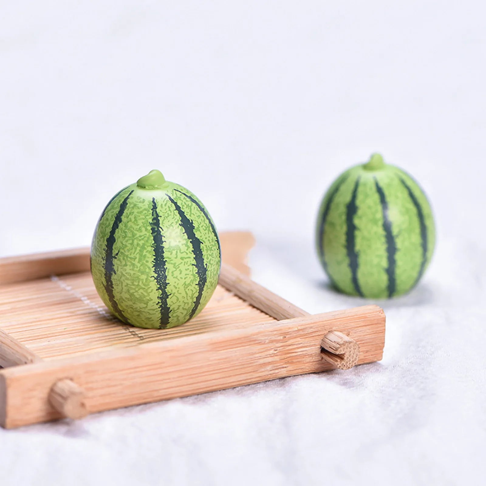 Miniature Resin Fruit Figurines – Litchi & Strawberry Desk Decor Miniature Figurine Oasis Select F One Size