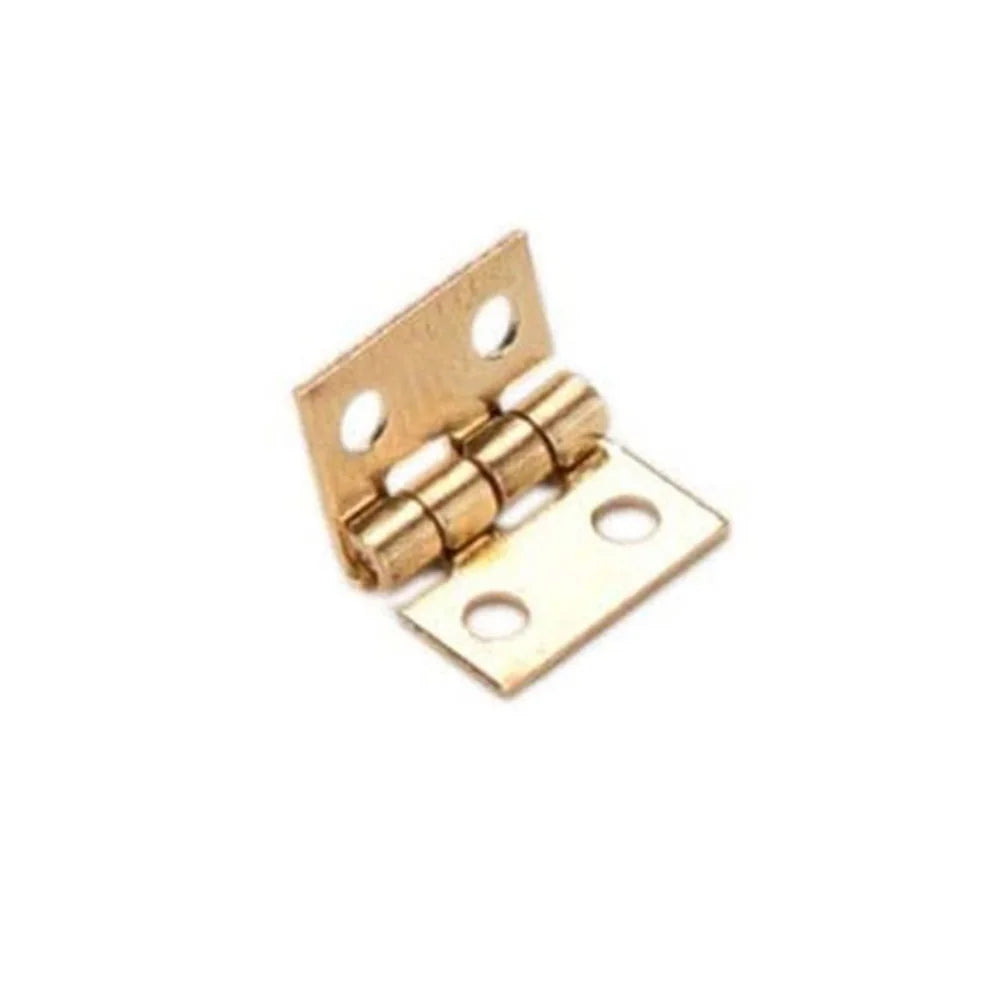 50pcs Mini Brass Hinges for Jewelry Boxes, Cabinets & Crafts Mini Brass Hinges Oasis Select