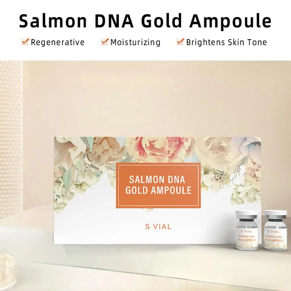 Salmon DNA Gold Ampoule Serum Kit – Brightening & Anti-Aging Face Serum Kit Oasis Select