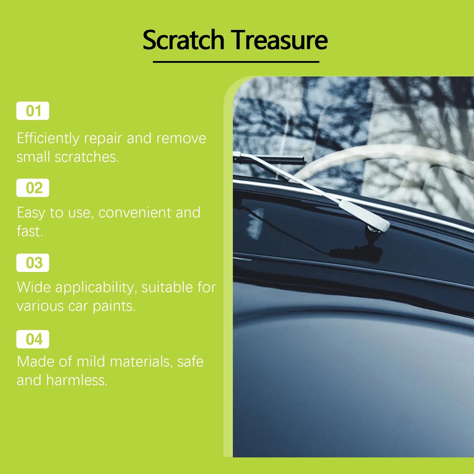 Homonth Automotive Scratch Care Coating Cream Decontaminate Scratch Remover Polish Refurbishment Repair Maintenance Convenient Oasis Select