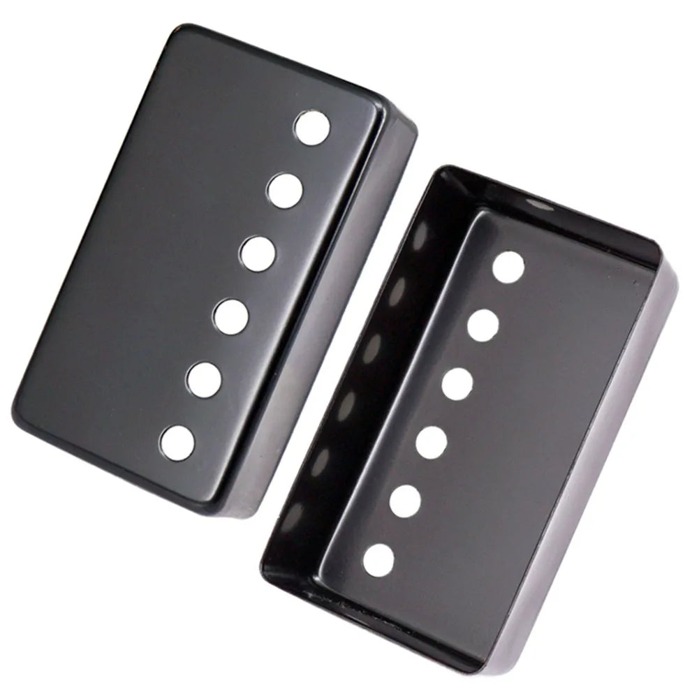 50/52mm Metal Humbucker Pickup Cover For LP Style Electric Guitar Silver Black Gold Guitar Accessories Oasis Select Black 50mm