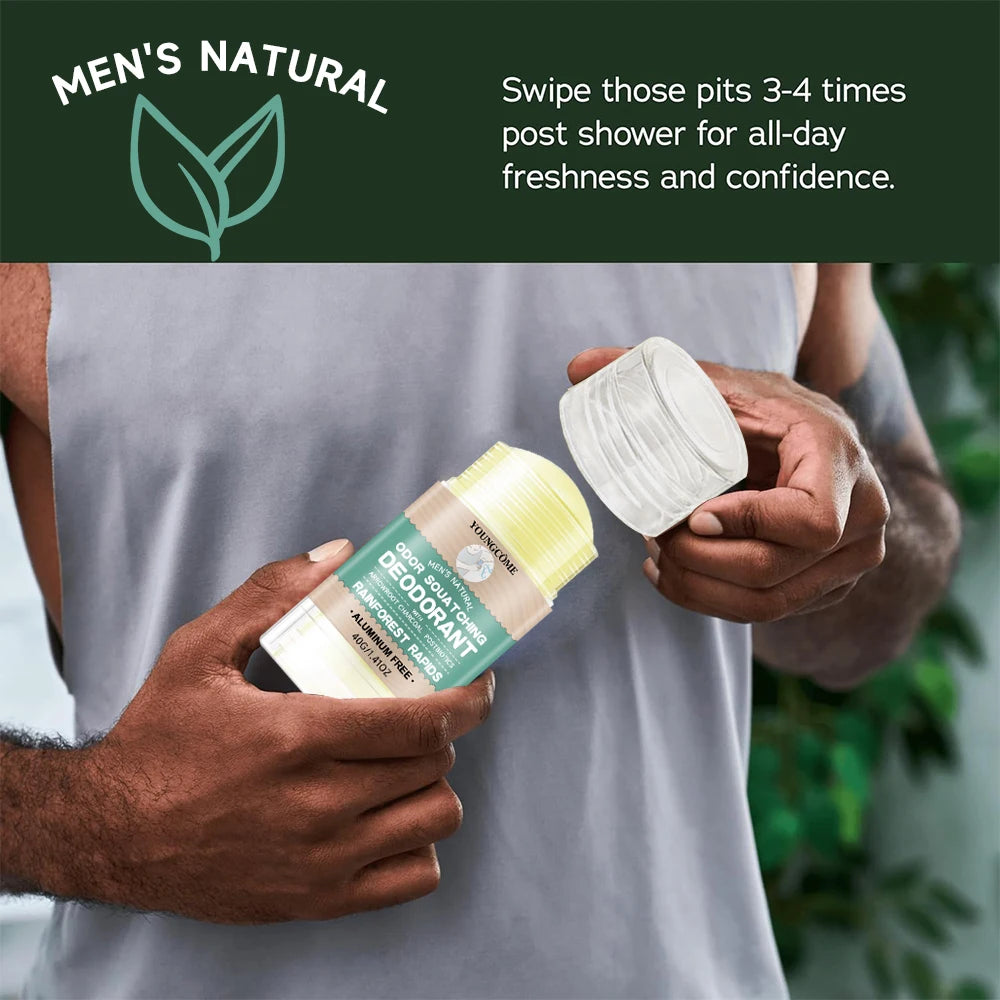 YOUNGCOME Men's Antiperspirant Deodorant Stick – 72Hr Protection