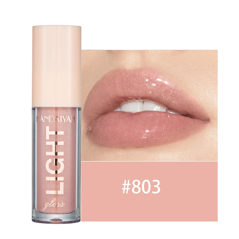 12 Shades Mirror Effect Lip Gloss Moisturizing Long Wear Jelly Honey Lip Balm Women Makeup Cosmetic Plumping Glossy Oasis Select 803