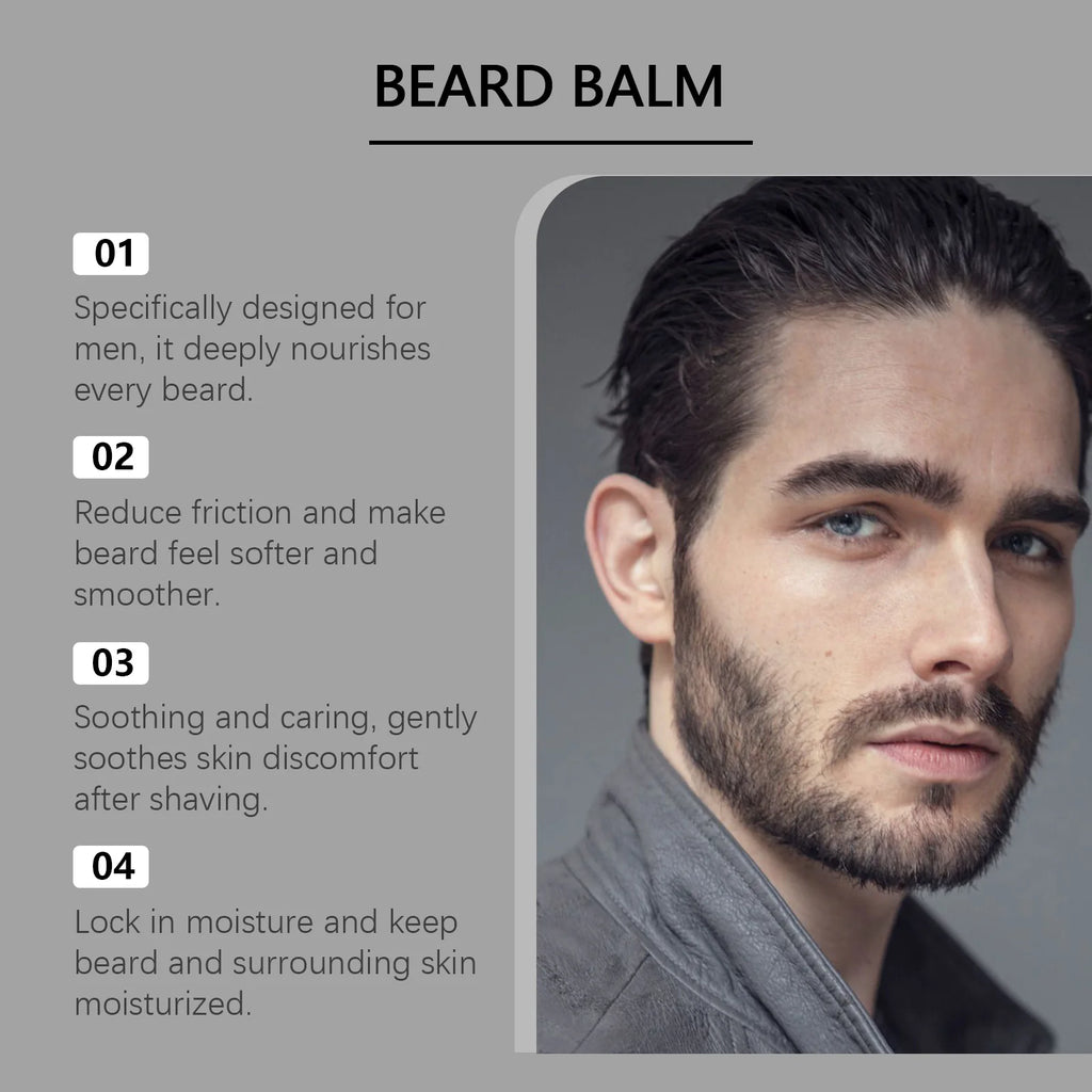 60g Vanilla Beard Keep Smoothing Nourishing Balm Strong Holding Increase Growth Dashing Gentlemen Gifts Men Beard Care Wax Oasis Select
