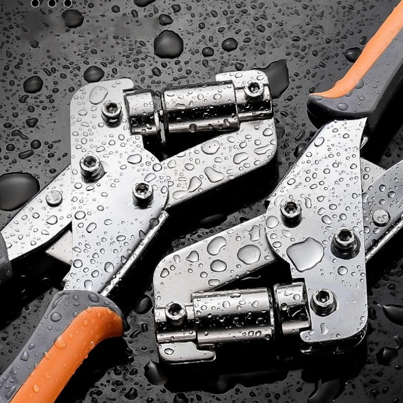 1pcs Hand Press Grommet Hole Punch Plier Portable Eyelet Tool Kit Heavy Duty Metal Punch for Leather Fabric Tarp Craft Oasis Select