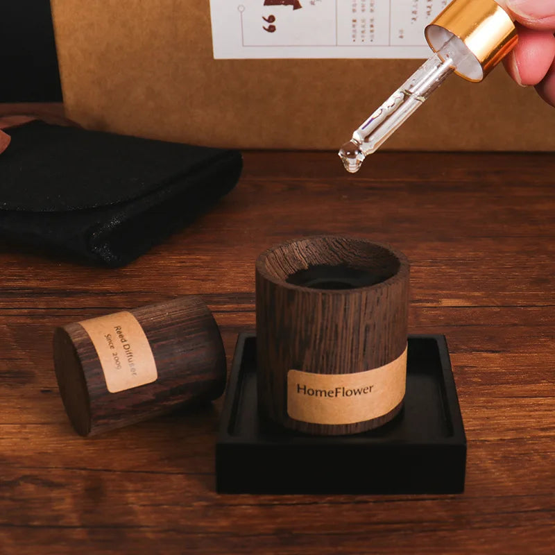 HomeFlower pure solid wood aromatherapy decoration size cylindrical indoor advanced fragrance fragrance wood decoration Oasis Select