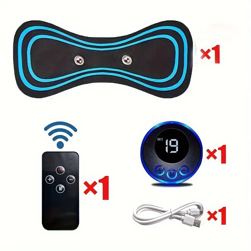 Muscle Electric Massager 2/3/4 Pcs EMS Neck Massage Machine 8 Modes 19 Levels of Strength Vibrater Instrument Treatment Oasis Select