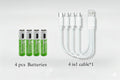 1.5V D Size /AA/AAA most popular USB Rechargeable battery series for Flashlights,Toys,Controllers,Clocks,Remote Controls Etc Oasis Select 4 PCS AAA Batteries