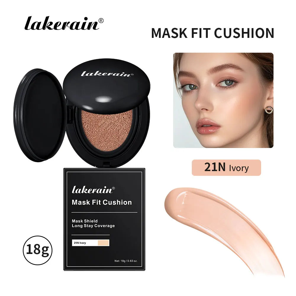 Semi-matte CC Cream Cushion Natural Concealer Whitening Long-lasting Creamy Texture Foundation Face Base Makeup Cosmetics Oasis Select Black 21N