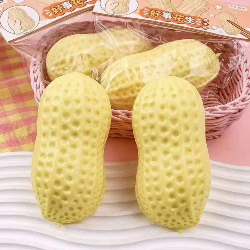 Peanut Stress Ball Crunchy Squeeze Ball Squishy Toy Buttery-Soft Feel Fidget Toy ASMR Sensory Anti stress relief toy for Adults Oasis Select