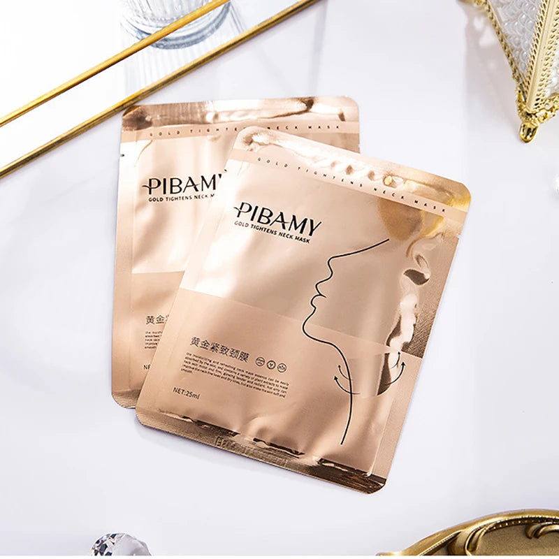 LAIKOU Gold Firming Neck Mask – Hydrating & Brightening