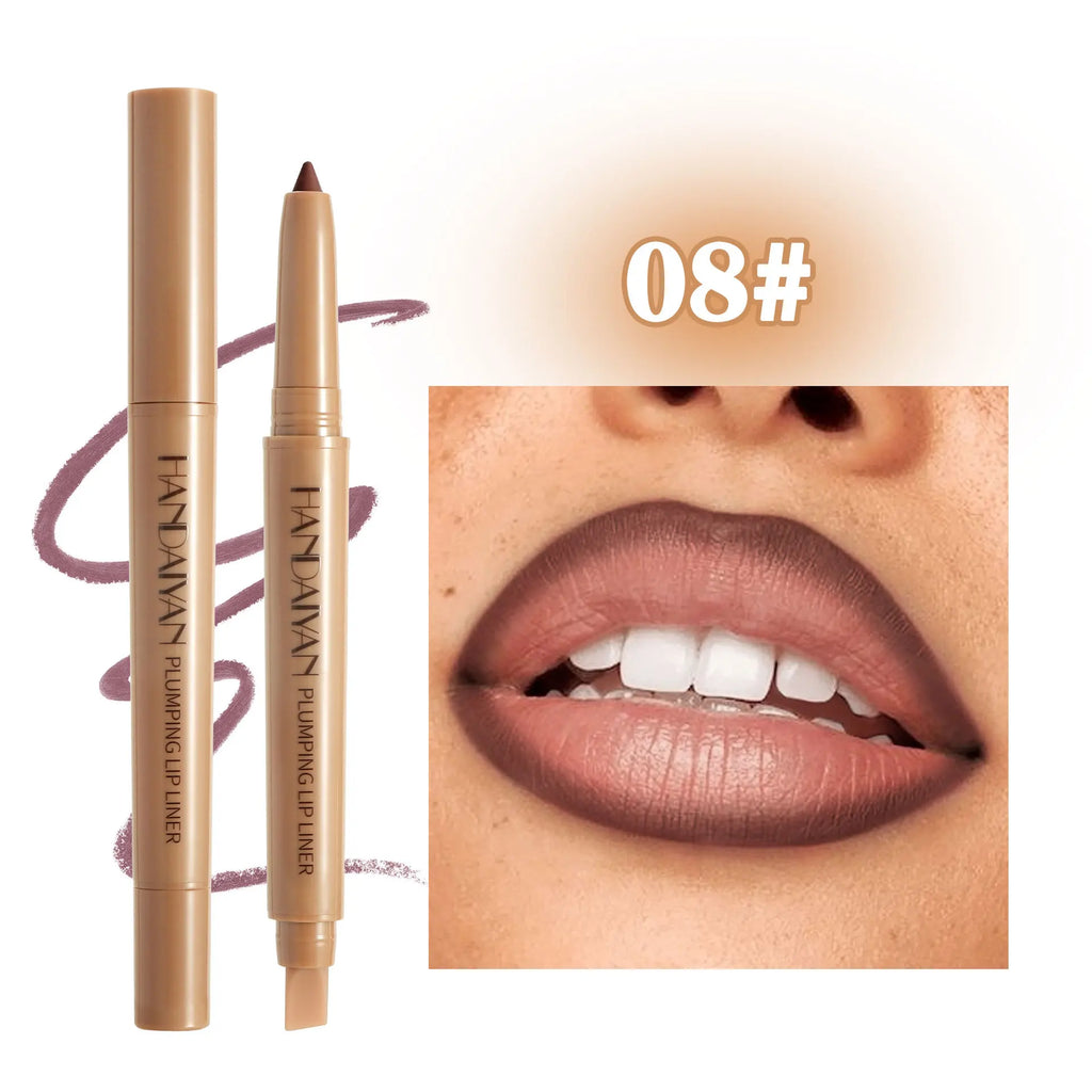 HANDAIYAN Dual-Ended Waterproof Matte Lip Liner & Smudge Brush