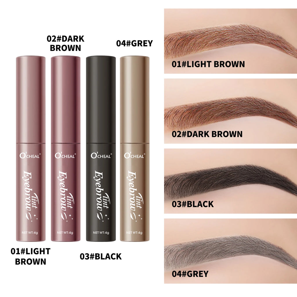Ocheal Eyebrow Gel 4 Colors Long-lasting Fixed Eyebrow Waterproof Dyeing color Quick-dry Hose Transparent Eyebrow Gel Eye Makeup Oasis Select