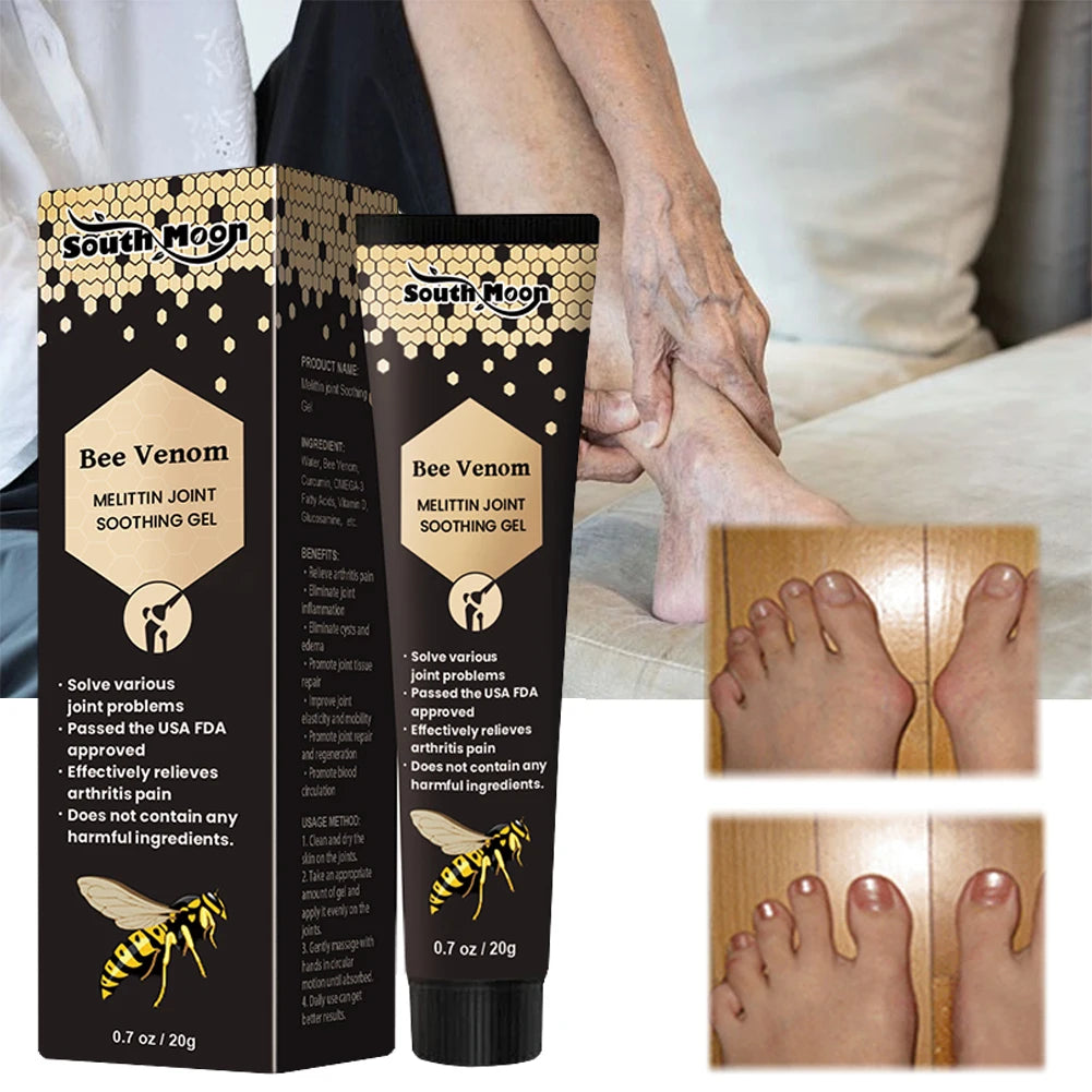 Bee Venom Joint Soothing Gel Bee Venom Joint Muscle Bone Cream Fast Effective Professional Bee Venom Cream for Aching Muscle Oasis Select