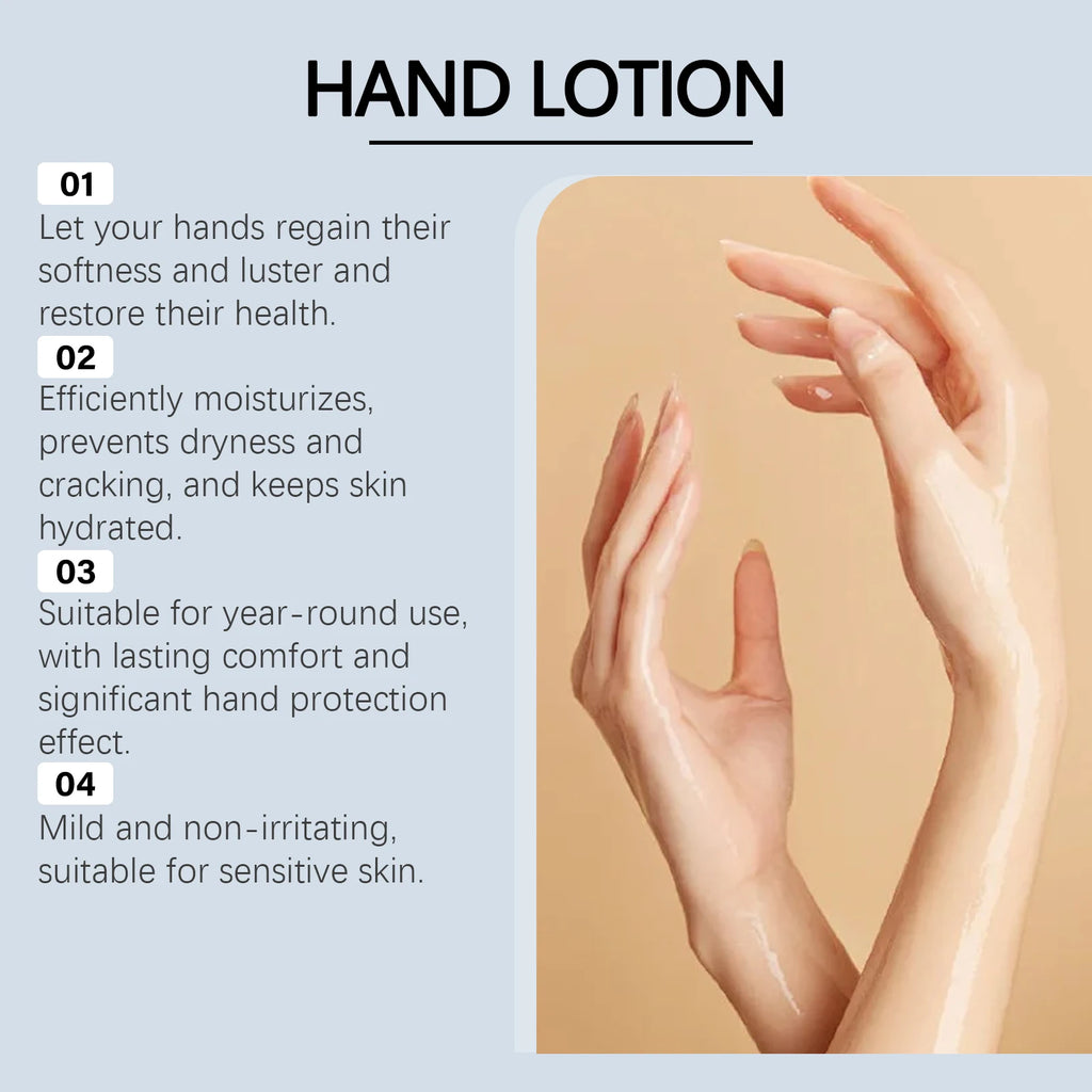 Shea Butter Hand Lotion Moisturizing Nourishing Fade Fine Lines Soft Smooth Skin Non Greasy Fast Absorbing for Dry Cracked Hands Oasis Select