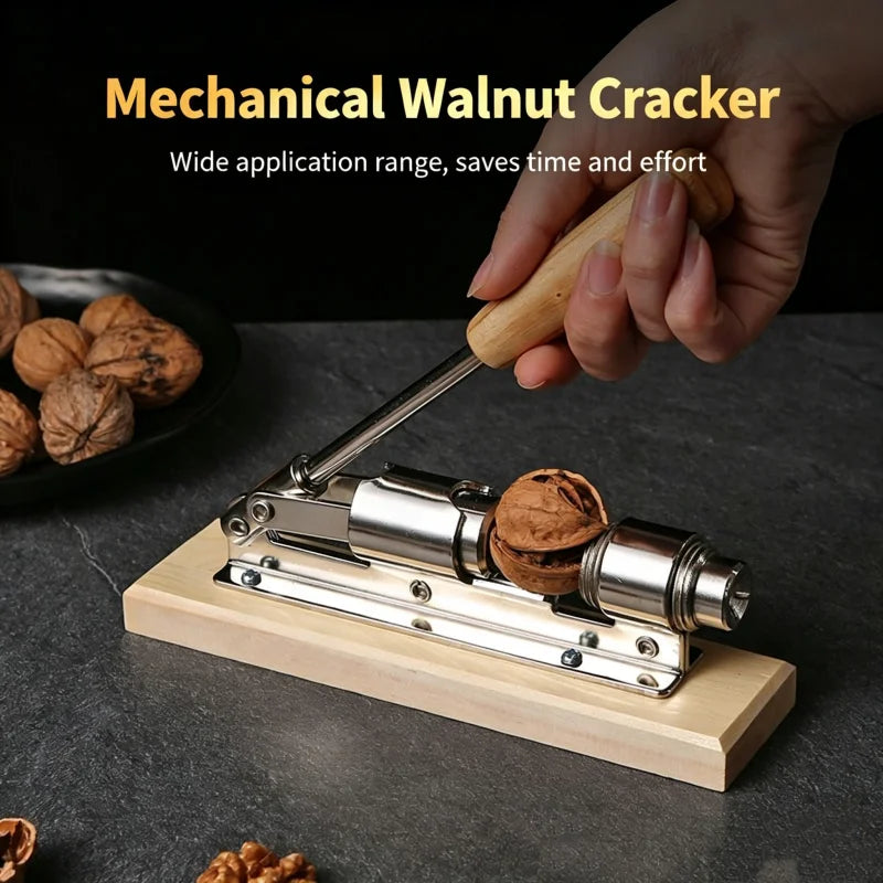 Manual Nut Cracker Stainless Steel Mechanical Sheller Pecan Filbert Walnut Nutcracker Fast Opener Nutcracker Clamp Kitchen Tool Oasis Select