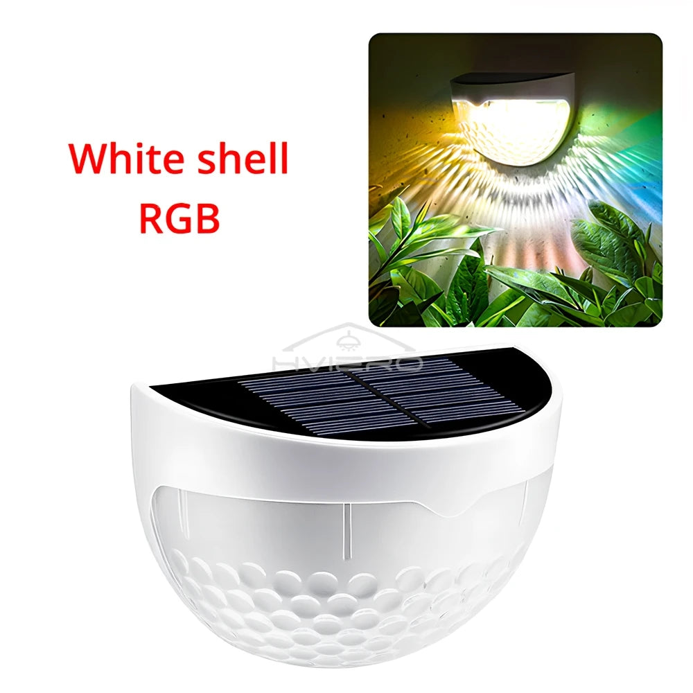 Solar 6-LED Wall Step Light | IP65 Waterproof Garden Fence Lamp