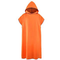 Microfiber Hooded Swim Robe Wearable Towel Bathrobe for Adult Beach Pool Quick Dry Absorbent Wrap with Pocket Oasis Select Orange
