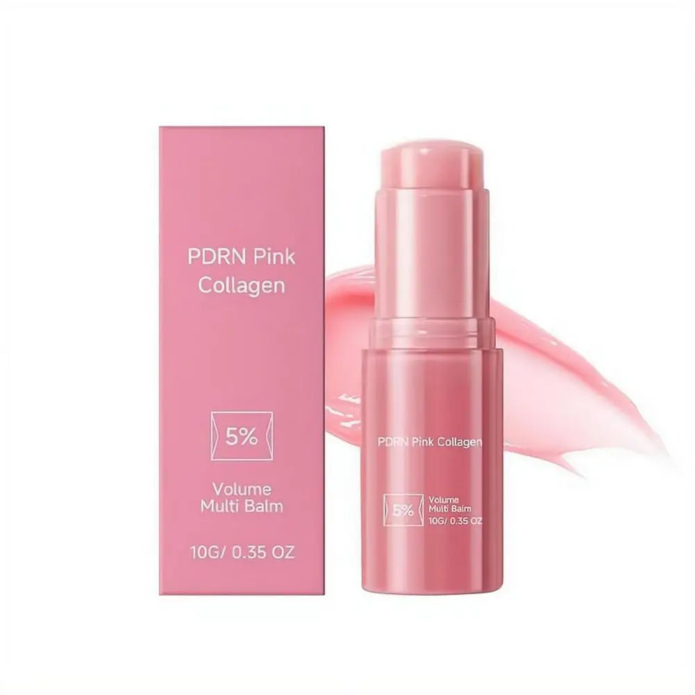 Pink Collagen Multi Balm Stick Deep Hydration Moisturizing Wrinkle Bounce Lifting Anti-Wrinkle Facial Cream Korean Beauty Care Oasis Select