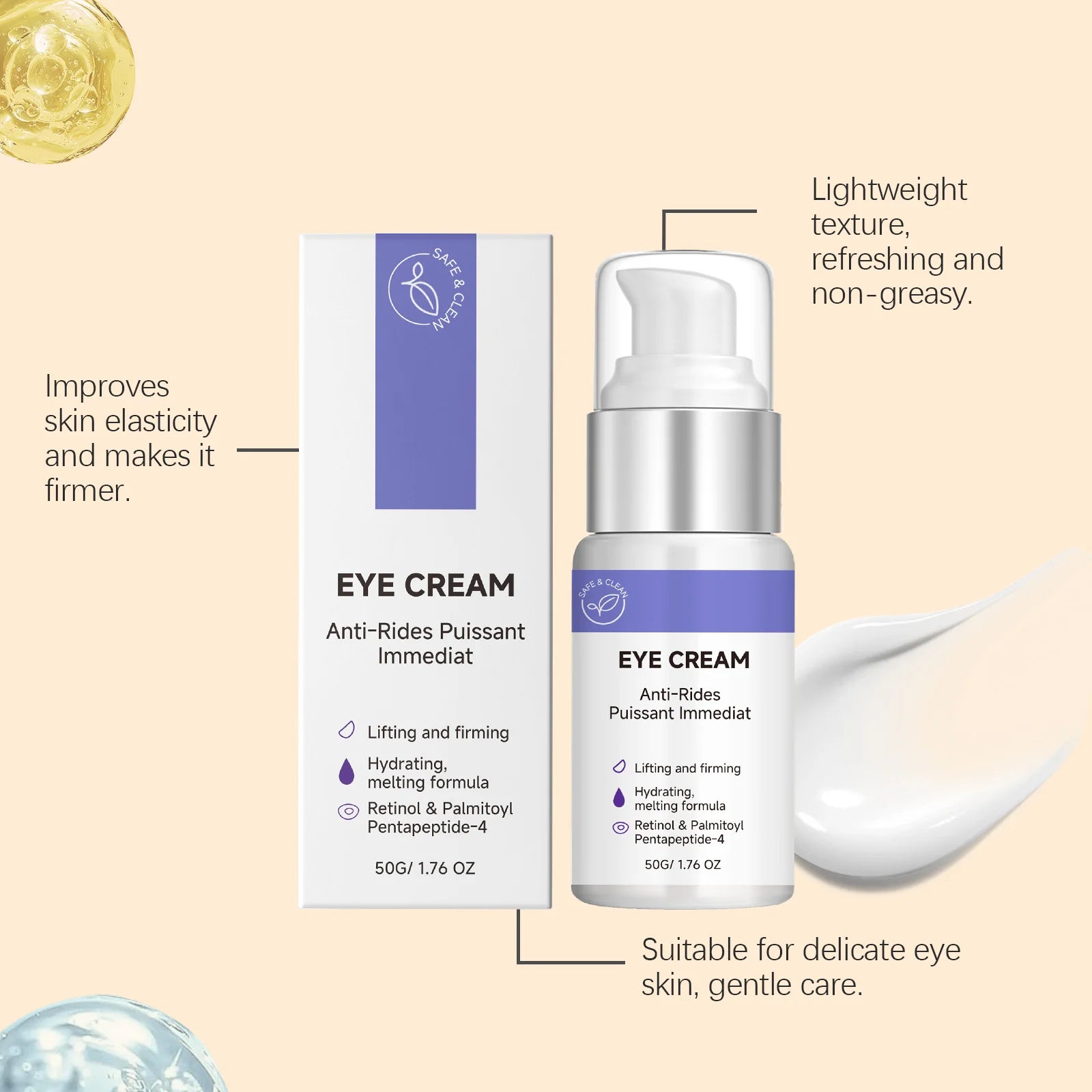 Retinol Eye Cream – Firming, Hydrating & Dark Circle Minimizer Eye Cream Oasis Select