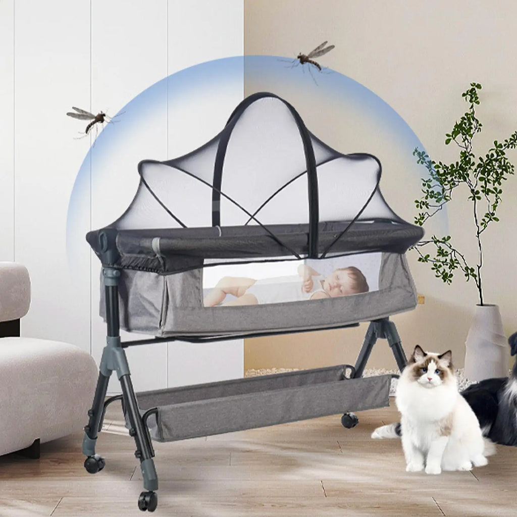 Bassinet Netting Cover Bassinet Cover Breathable Foldable Mesh Zipper Baby Mosquito Net Encrypted Bug Net Crib Protectors Oasis Select