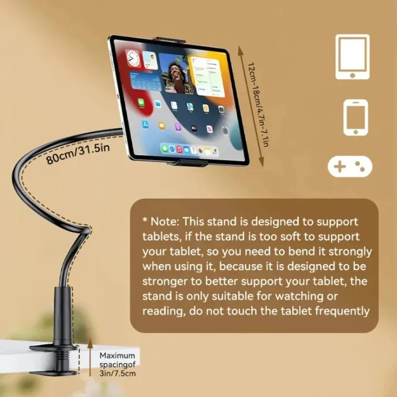 Portable 360° Rotation Mobile Phone Holder Stand Flexible Lazy Bed Desktop Bracket Flat bracket Stand Base For iPhone Samsung Oasis Select