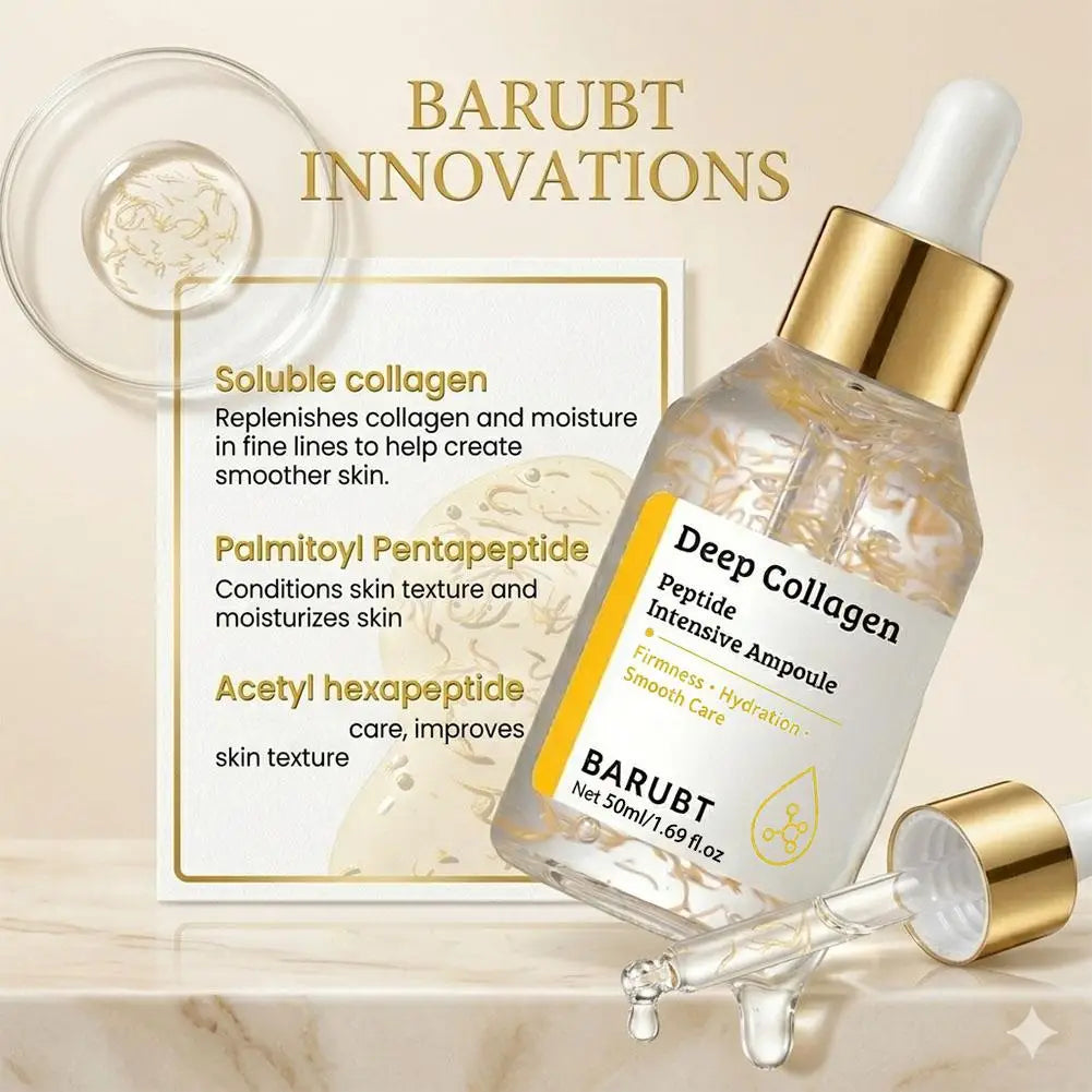 Korean Silk Collagen Essence Serum Deep Peptide Intensive Revitalizing Face Cream Anti-Wrinkle Firming Lifting Skin Care 40/50ml Oasis Select
