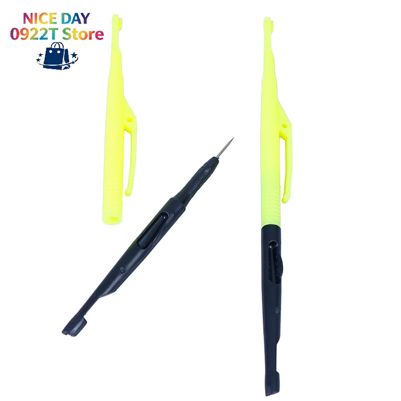 2Pcs Plastic Hook Remover Disgorger Knot Picker Tyer Tier Fly Fishing Hooks Tying Tools Fish Unhook Extractor Detacher@#X Oasis Select