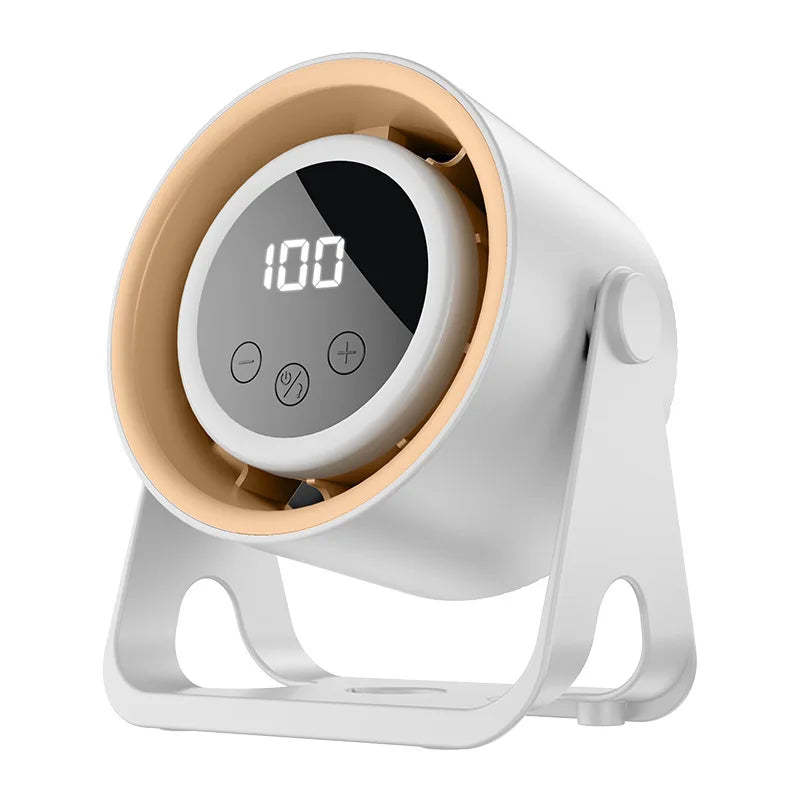 4-in-1 Bladeless Rechargeable Fan – Wall, Clip, Desk & Camp