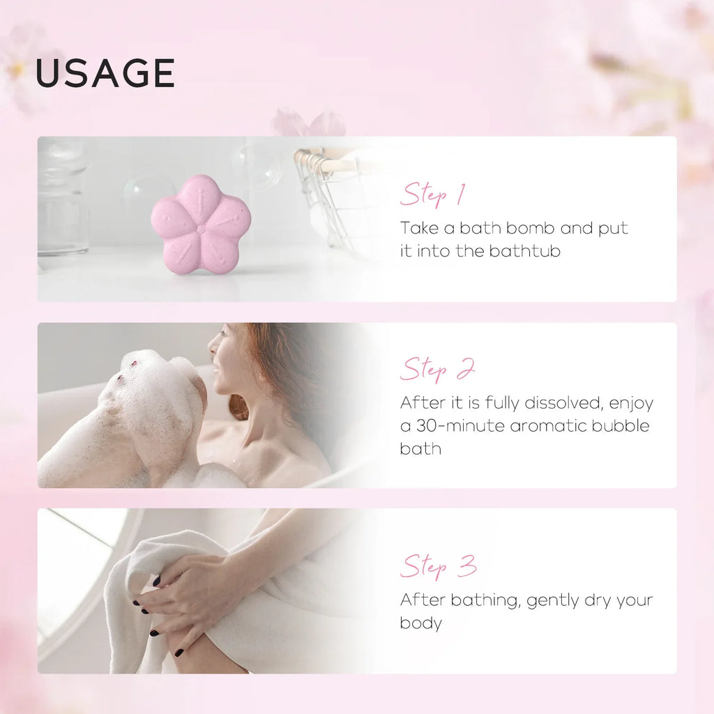 LAIKOU Bath Bombs Aromatherapy Relax Stress Exfoliating Moisturize Shower Cleaner Handmade Bath Salt Ball 30g or 80g Oasis Select