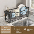 kitchen windowsill cutting board, bowl and chopstick draining rack, no need to install small bowl and dish storage racks Oasis Select 52.5cm black KT