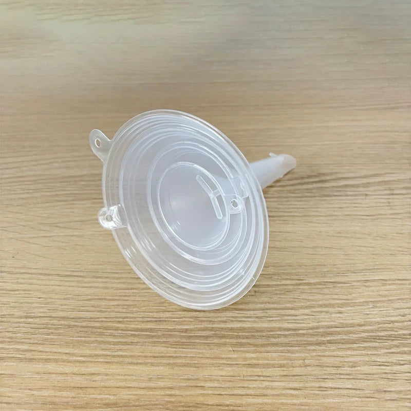 4Pcs Reusable Clear Plastic Funnel Set Lab PP Funnels Kitchen Funnel Lab Bottles Essential Oils Oasis Select