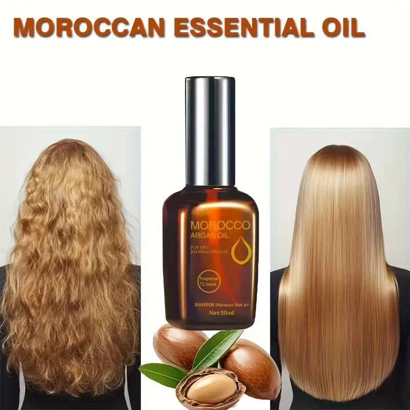 Morocco nut hair care essential oil, multi-effect use, moisturize, smooth and shine hair, improve curls, perm, knots, dryness Oasis Select
