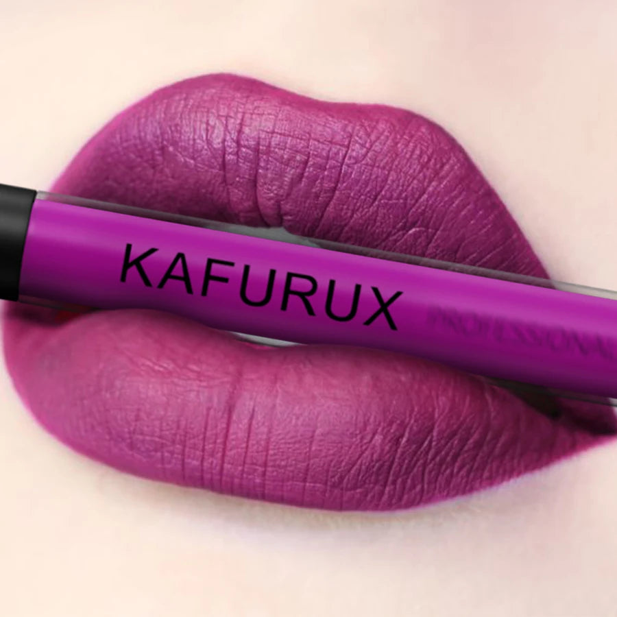 KAFURUX Matte Liquid Lipstick – Velvet, High Pigment, Waterproof