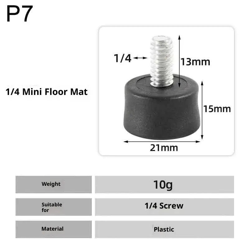 1Pc Universal Anti-slip Rubber Foot Pad Feet Spike 3/8 Inch 1/4 Inch M8 Photography Accessories For Tripod Monopod Oasis Select 7