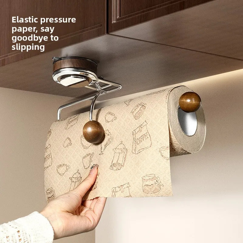 Suction Cups Kitchen Paper Towel Holder Free Cupboard Paper Hangers Paper Roll Holder Rags Cling Film Hangers Oasis Select