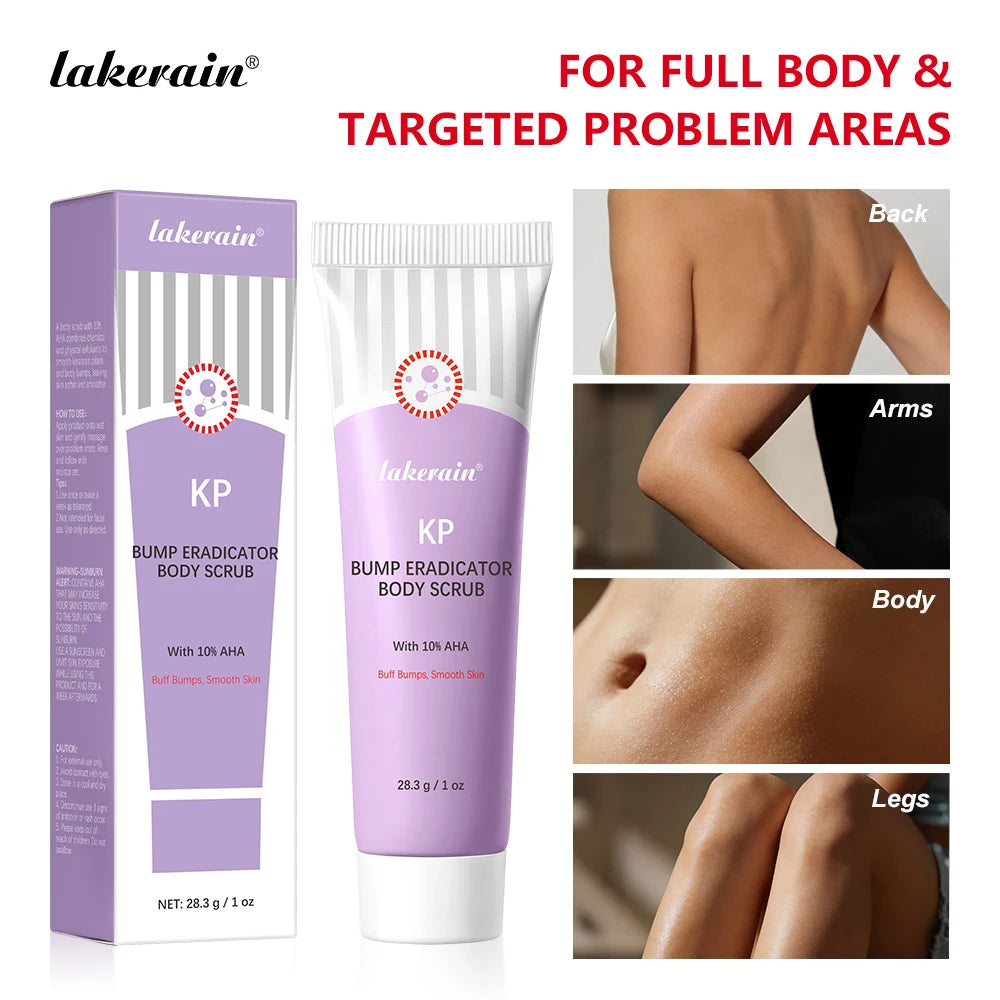 KP Bump Eraser Body Scrub Keratosis Pilaris Skin Exfoliator Helps Reduce Chicken Bumps Exfoliate Buff Bumps Smooth Skin Care Oasis Select