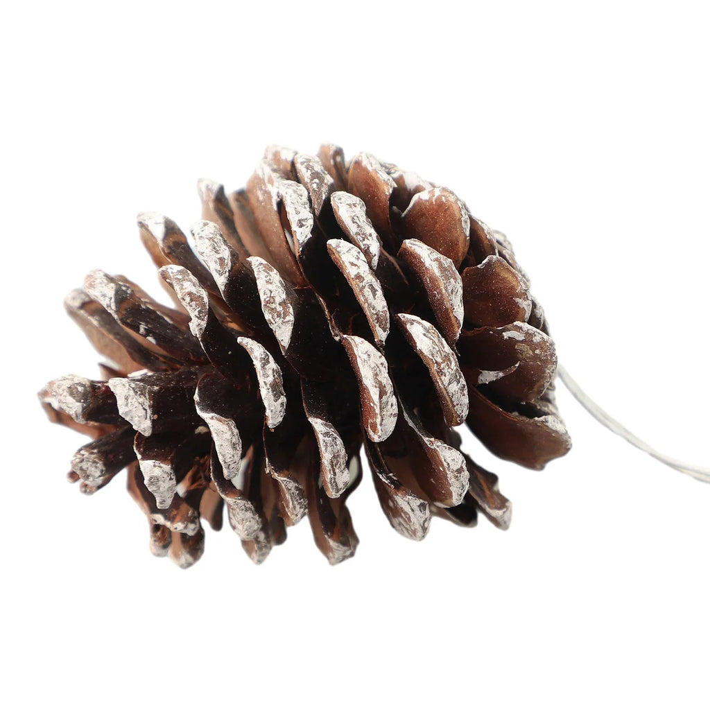 6PCS 5cm Christmas Pine Cones Pendant Christmas Pinecones Bulk Ornaments For Party Home Wreath Xmas Tree Winter Decoration Craft Oasis Select
