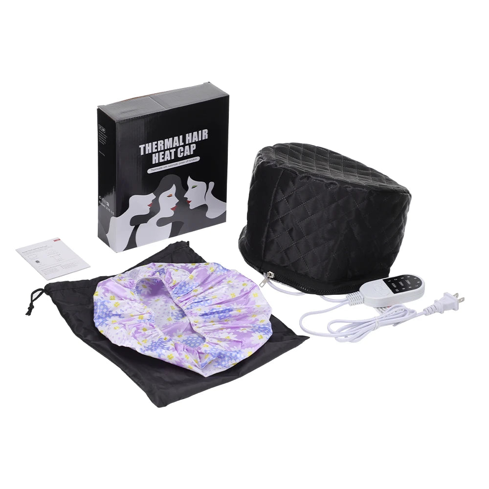 Hailicare Hair Steamer Cap – 9 Temp 5 Timer Thermal Heat Cap