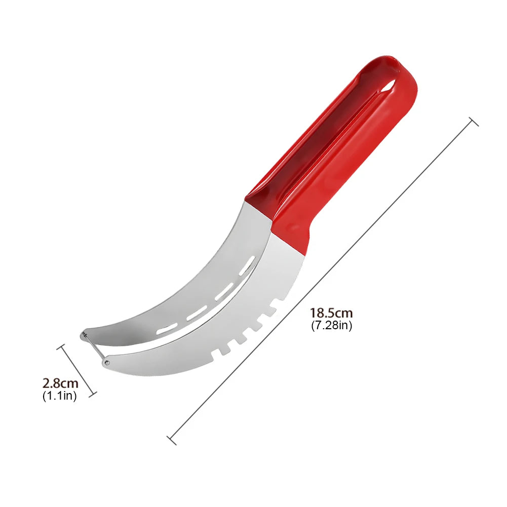 Stainless Steel Watermelon Slicer Cutter with Non-Slip Handle Fruit Slicer Cutter Oasis Select