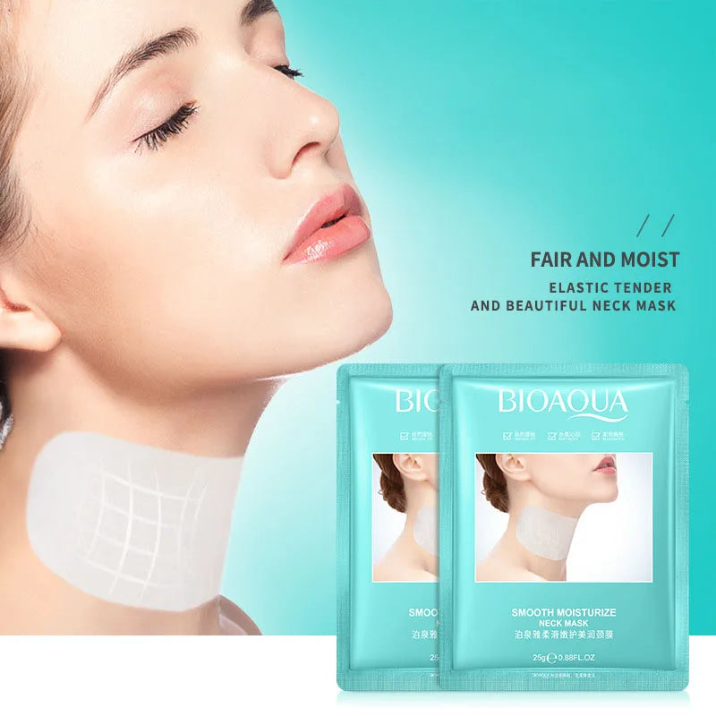 BIOAQUA Collagen Neck Mask 20pcs – Firming & Brightening Collagen Neck Mask Oasis Select