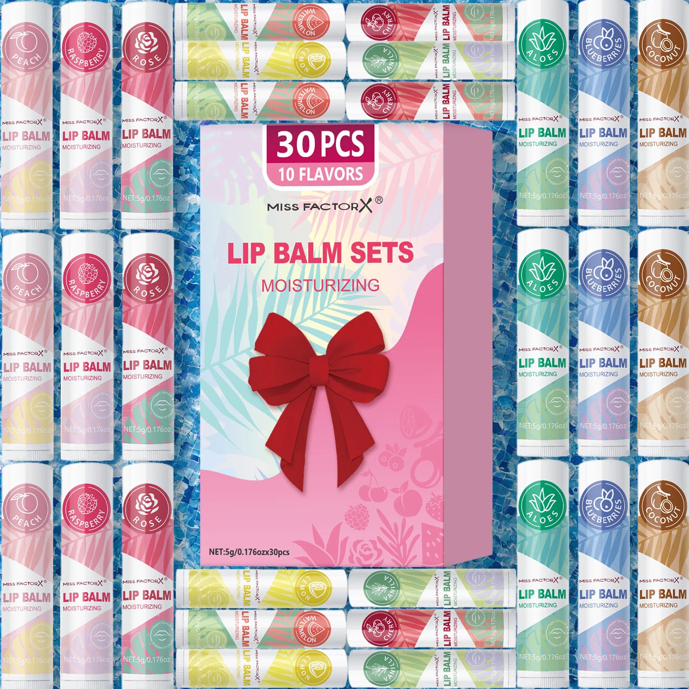 30pcs/box lipstick set, lip moisturizing, moisturizing, smooth, delicate, soft, shiny lips exclusive for women, the best choice Oasis Select