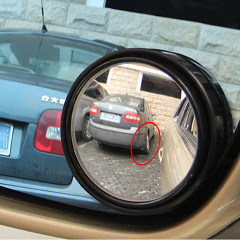 2PCS 75MM 3R-036 Stick-on Convex Blind Spot Rearview Mirror With Adjustable Wide Angle Oasis Select