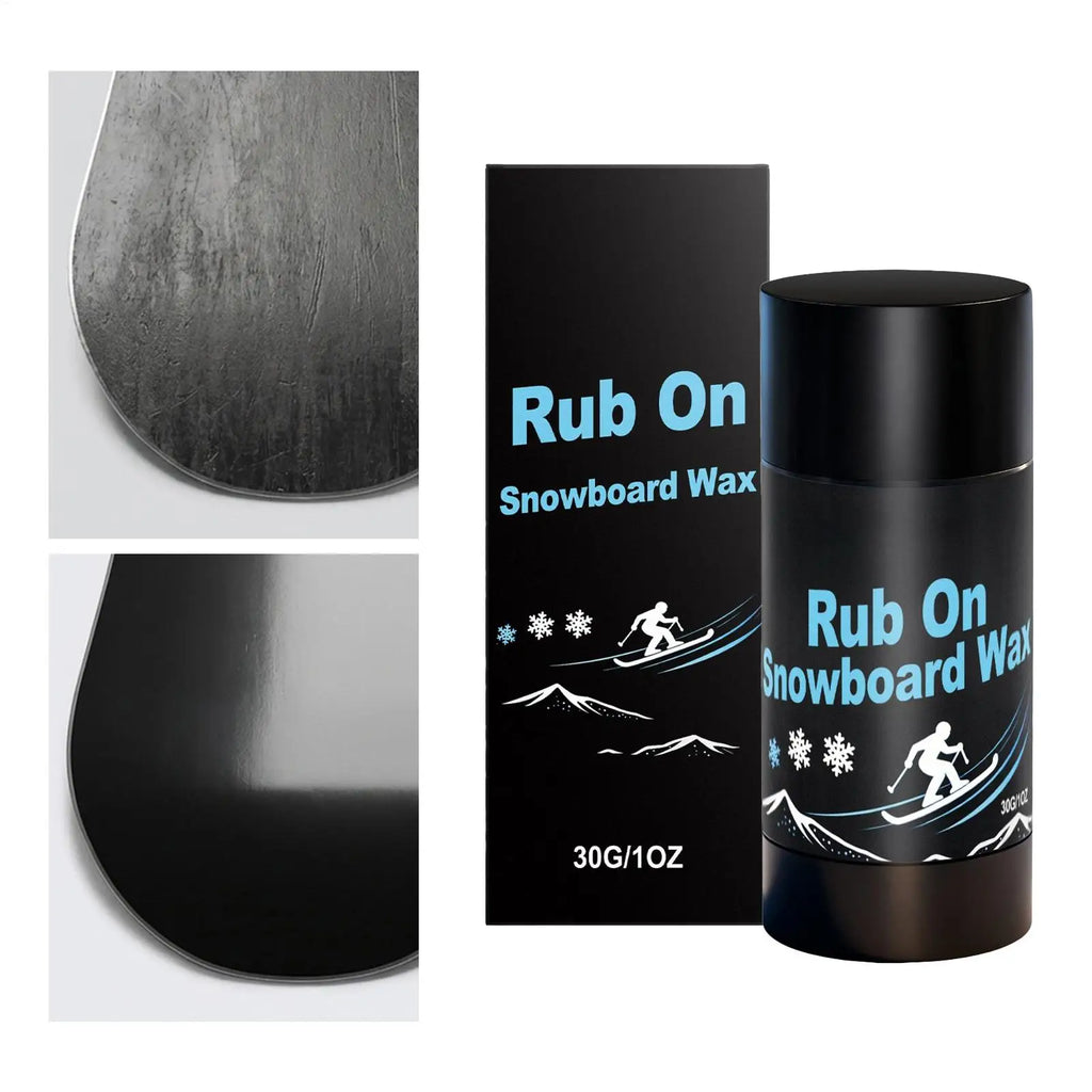 Rub on Snowboard Wax 30g Portable Reduce Friction Waxing Accessories Ski Base Wax for Indoor Outdoor Home Park Winter Sports Oasis Select