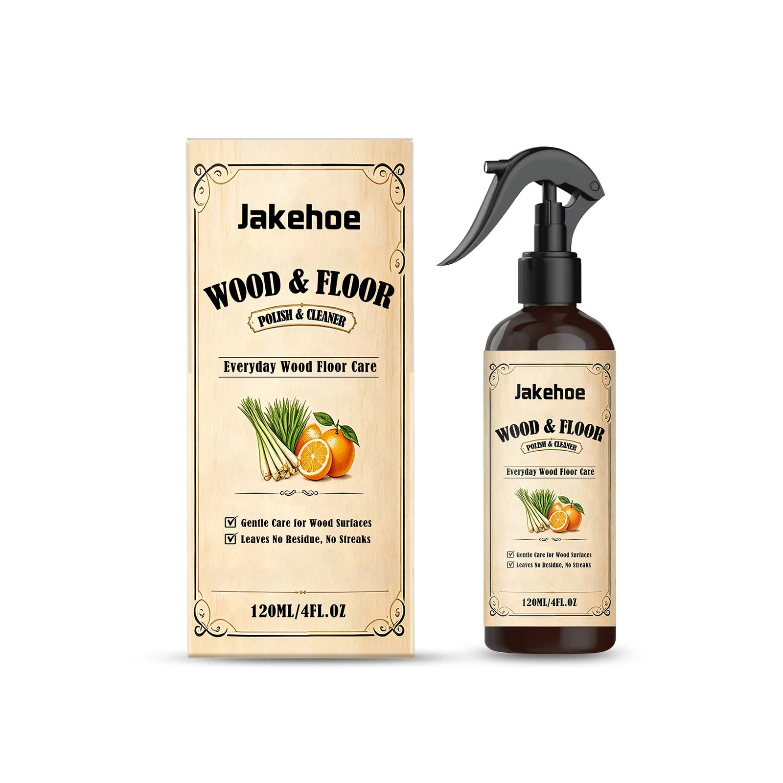 Jakehoe Wood Floor Polishing Agent Waterproof Multipurpose Removes Stains Safe Non Toxic Quick Drying Prevent Moisture Insect Oasis Select 120ml boxed