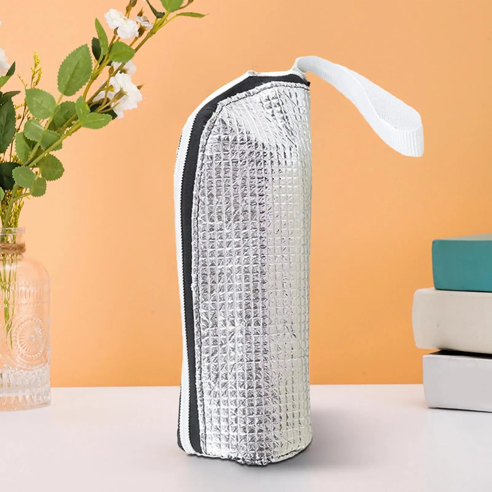 Insulation bag daily portable insulation bag aluminum foil portable can hang water cup insulation cover Water Bottle Cover Oasis Select