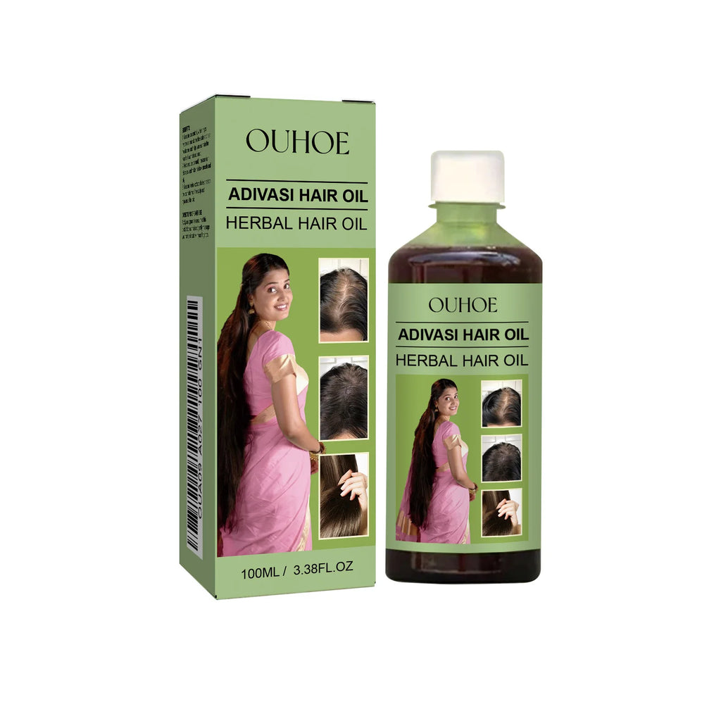 100ml Hair Growth Oil India Adivasi Herbal Hair Care Rosemary Repair Damaged Hydrate Moisturize Scalp Reduce Dandruff Oasis Select 1PCS