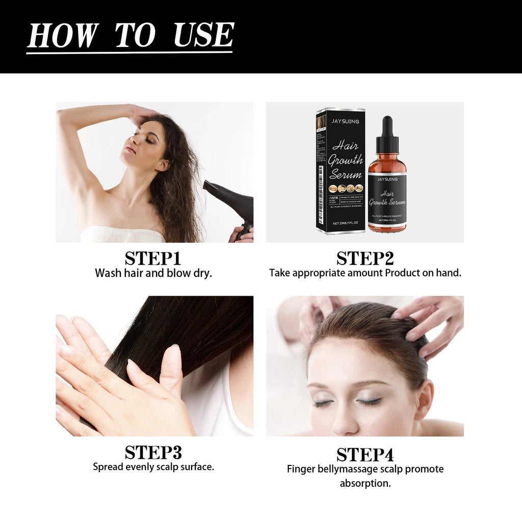Jaysuing Hair Loss Reducing Essence – Nourishing Scalp Oil Hair Loss Serum Oasis Select
